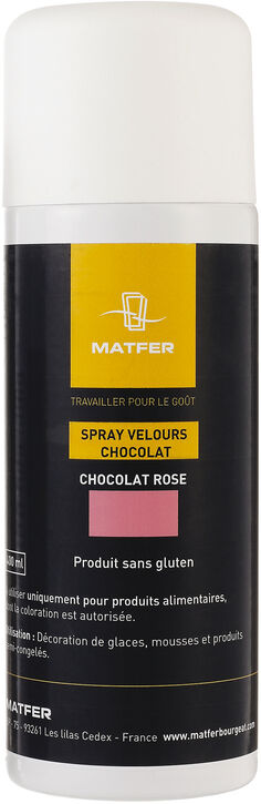 Spray velours chocolat à base de beurre de cacao 400 ml - Matfer-Bourgeat