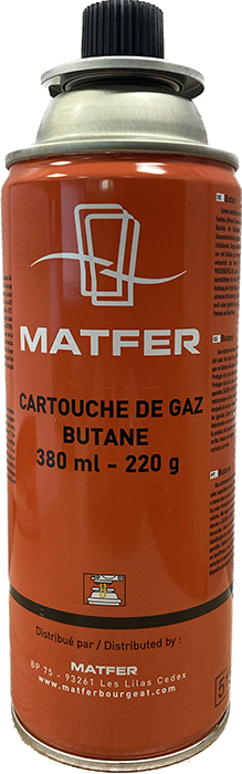 Cartouche de gaz 150 ml pour chalumeau KEMPER - Matfer-Bourgeat