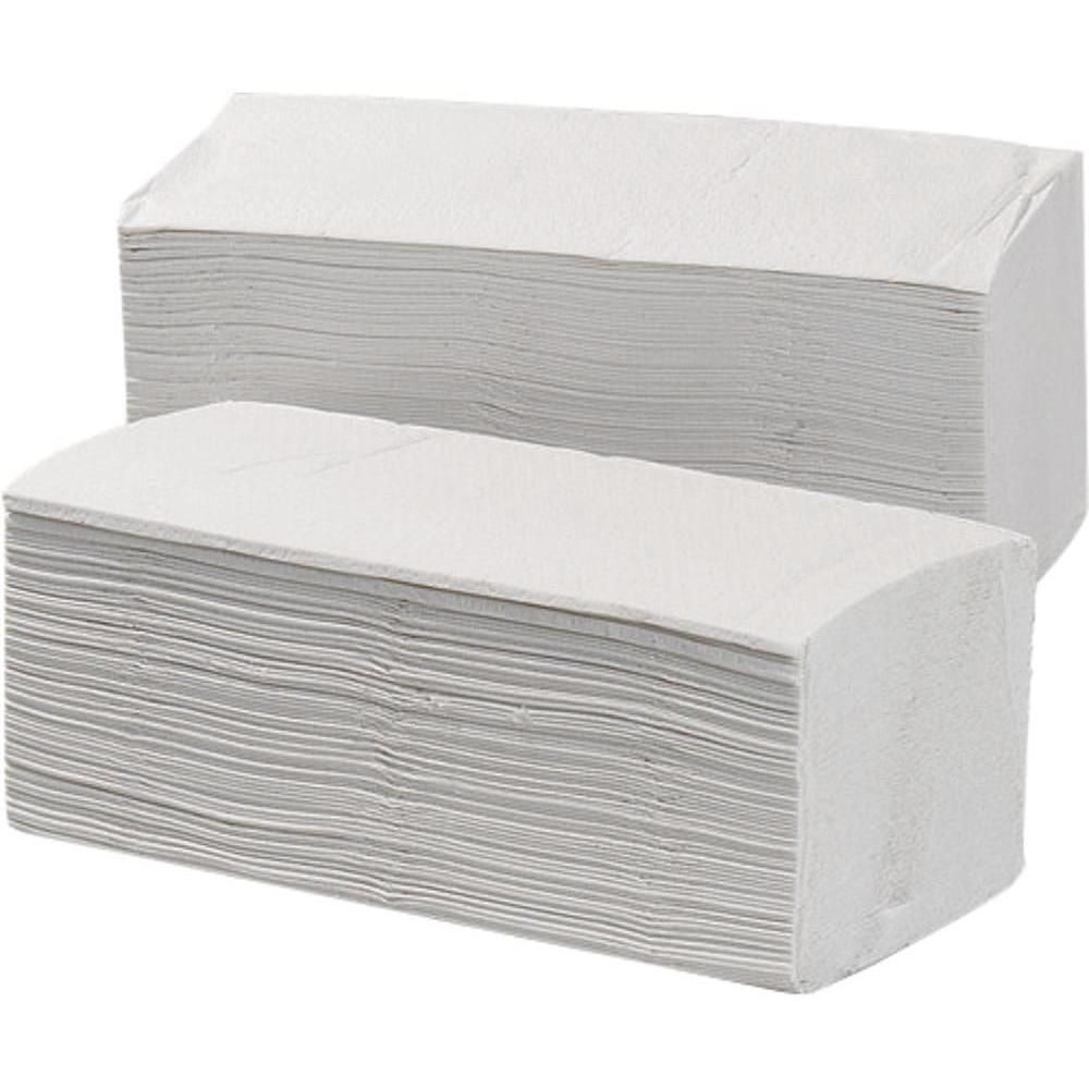 carton de 3750 (25 paquets de 150 feuilles) essuie-mains 2 plis, plié en Z Ecolabel