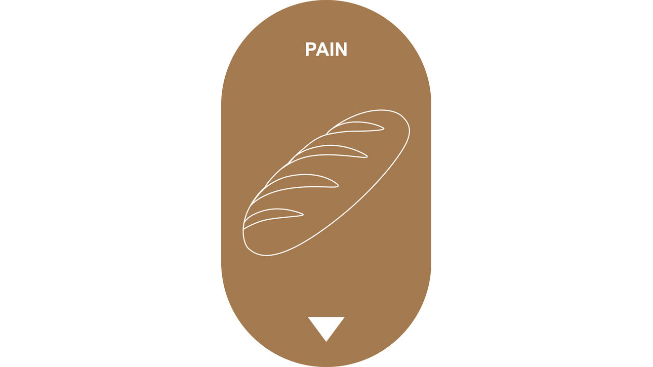 Kit signalétique pain + collerette marron