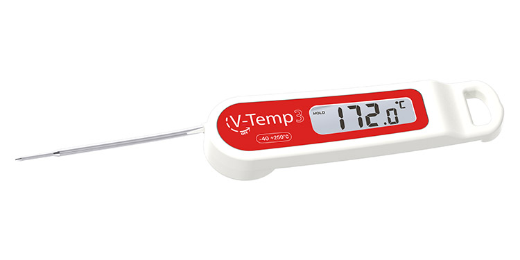 Thermomètre à sucre/confiseur sans mercure +80°C à +200°C - Matfer