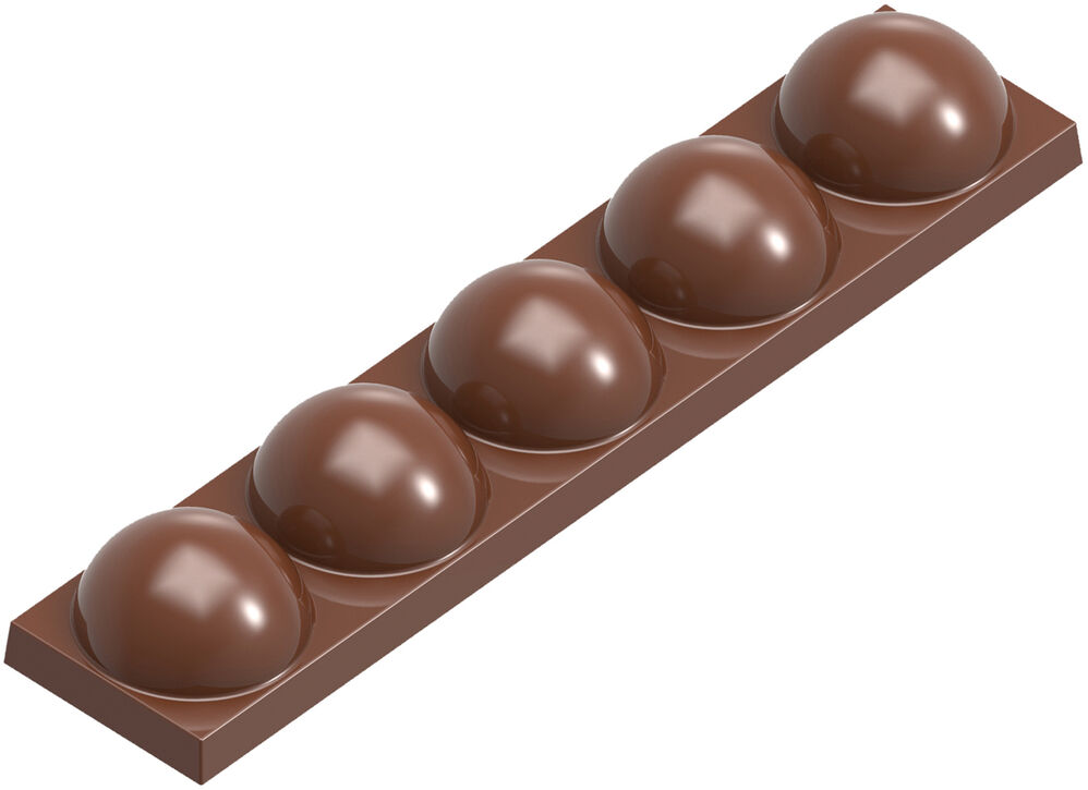 Plaque pour 6 Mini-Tablettes de Chocolat Motif Cabosse 50 g -  Matfer-Bourgeat